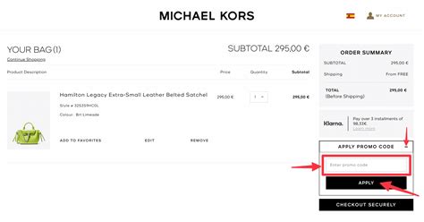 codigo de descuento michael kors usa